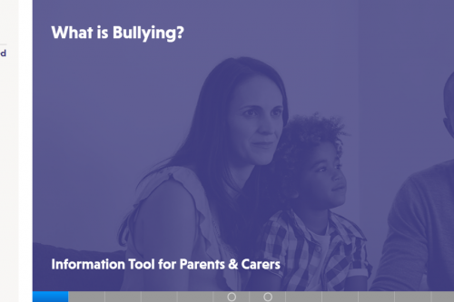 Interactive anti-bullying information tool for parents and carers